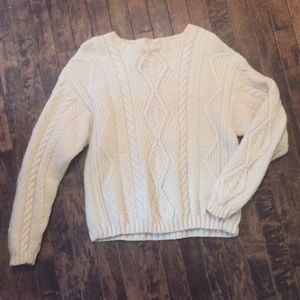 L.L. Bean vintage wool fisherman’s sweater